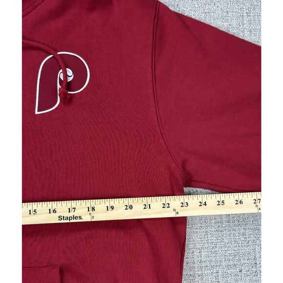 Philadelphia Phillies Hoodie Mens Large Red MLB Baseball John Kruk Cooperstown - Picture 4 of 13